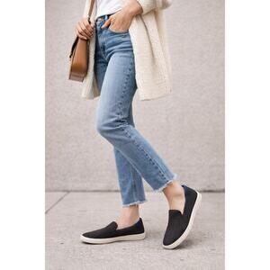 Rothy’s Original Slip On Sneaker in Dark Herringbone Sz 9 Washable